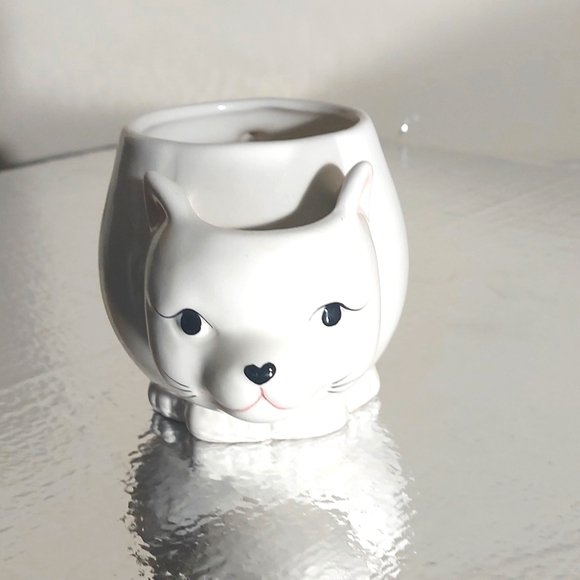 Cat Mug Urban Outfitters Tea Cup with Tea Bag Holder Feline - Picture 1 of 6